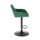 Стул барный HALMAR H103 темно-зеленый/черный